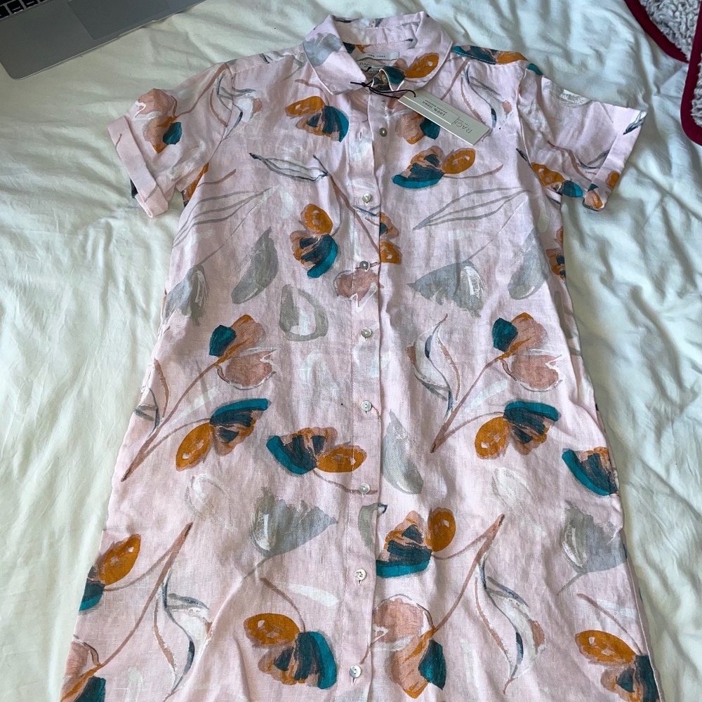 Button up dress with pockets
